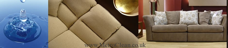 Upholstery cleaning services by MetroClean